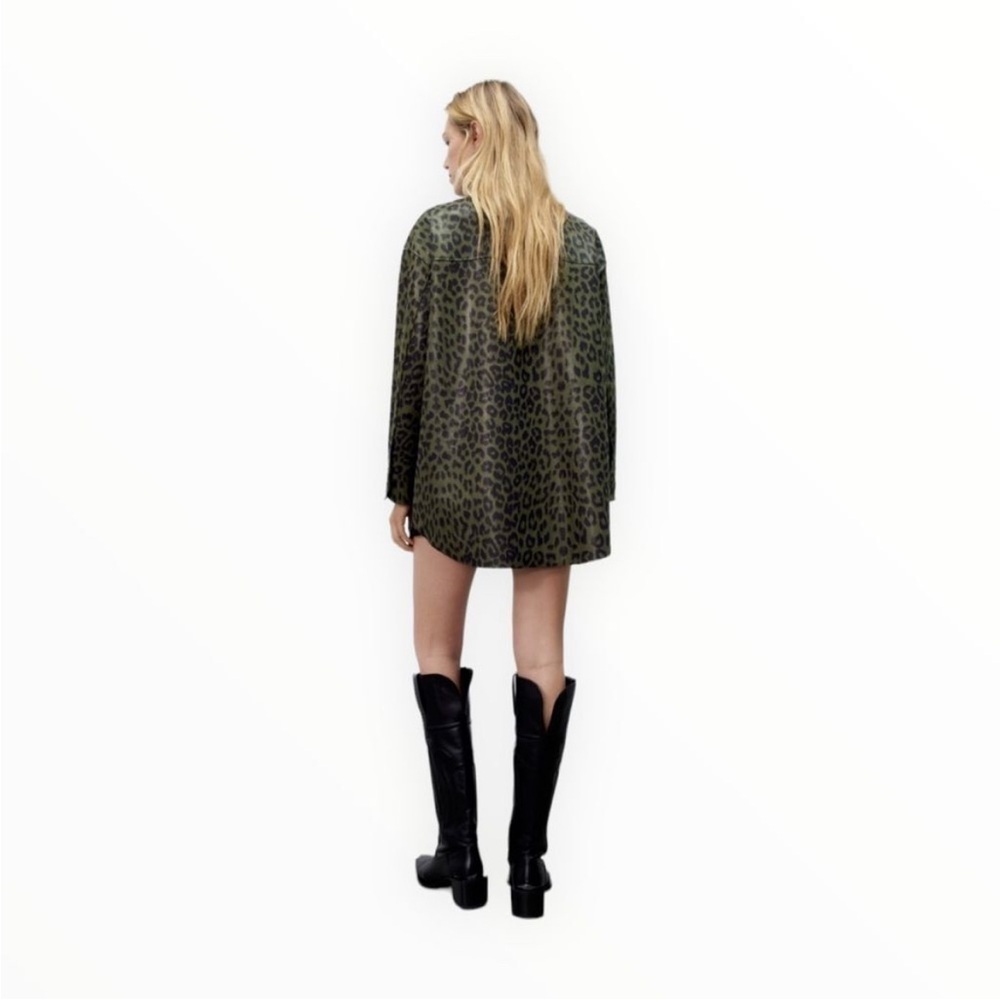 Leopard Print Button Down - image 3